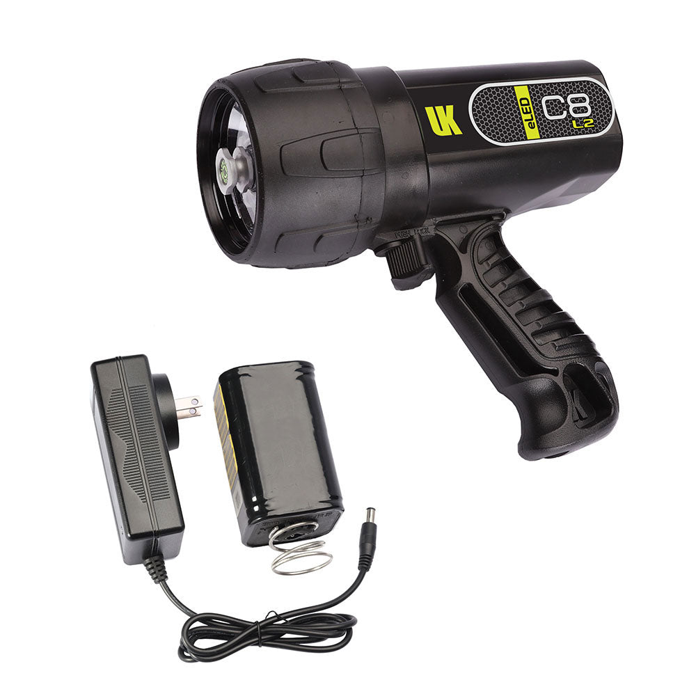 UK C8 eLED Rechargeable Dive Light Black