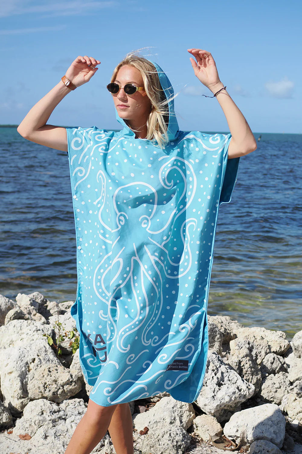 Kahu Premium Suede Microfiber Towel Poncho He'e