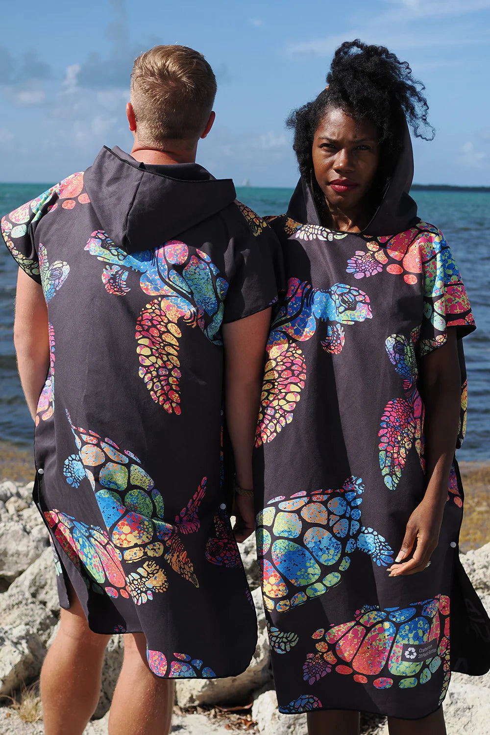 Kahu Premium Suede Microfiber Towel Poncho Anuenue