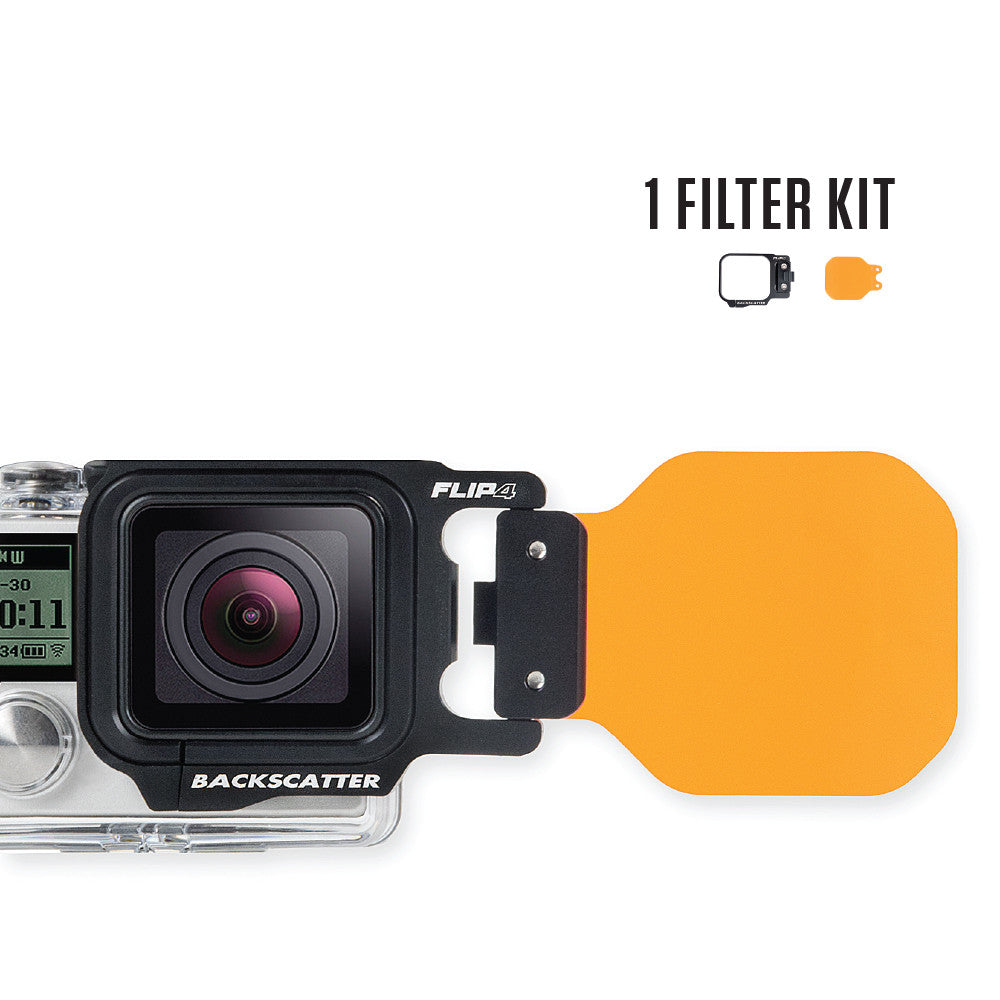 FLIP4 Single Filter Kit for GoPro Hero 4/3+/3