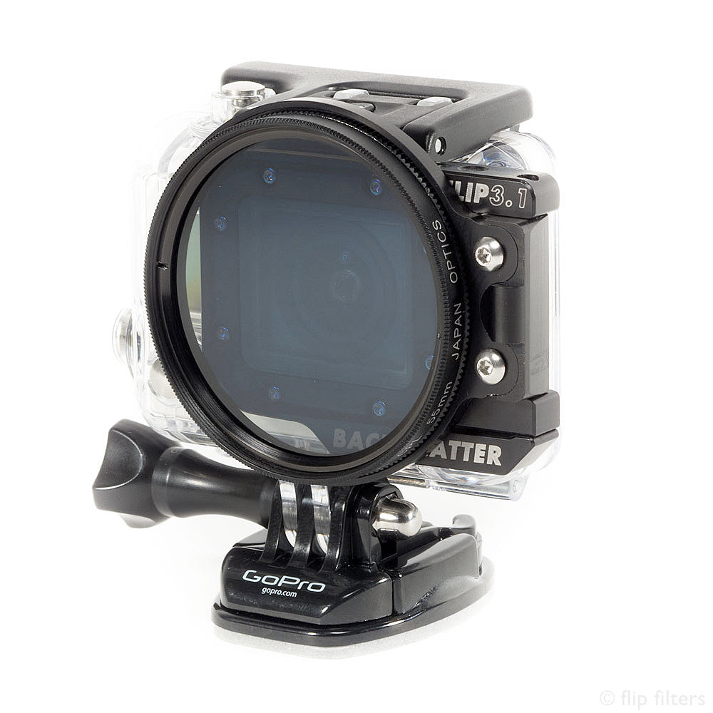 Backscatter FLIP 3.1 55MM Polarizer Filter for GoPro Hero 4/3+/3