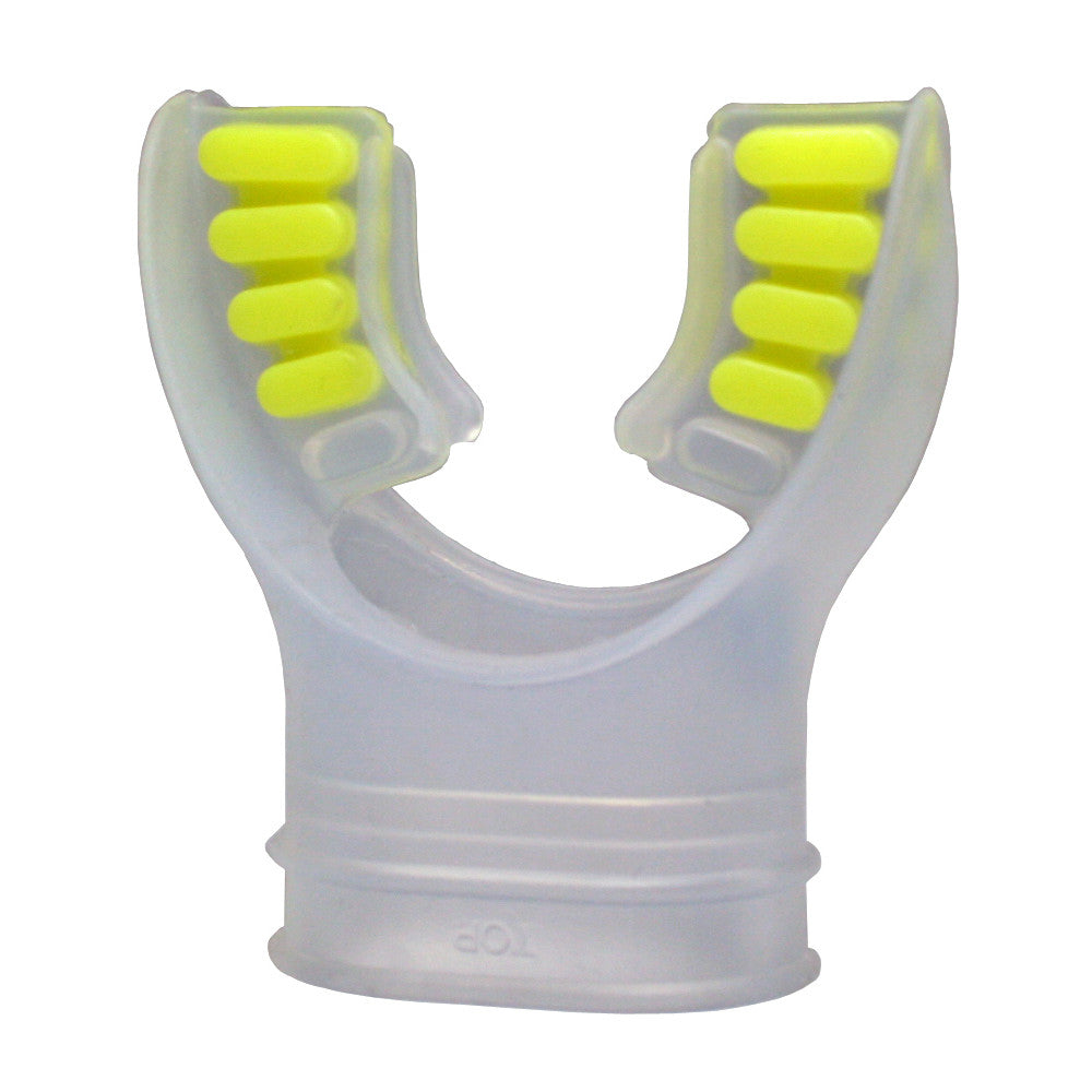 ScubaMax Colored Tabs Confo Mouthpiece Clear/Yellow
