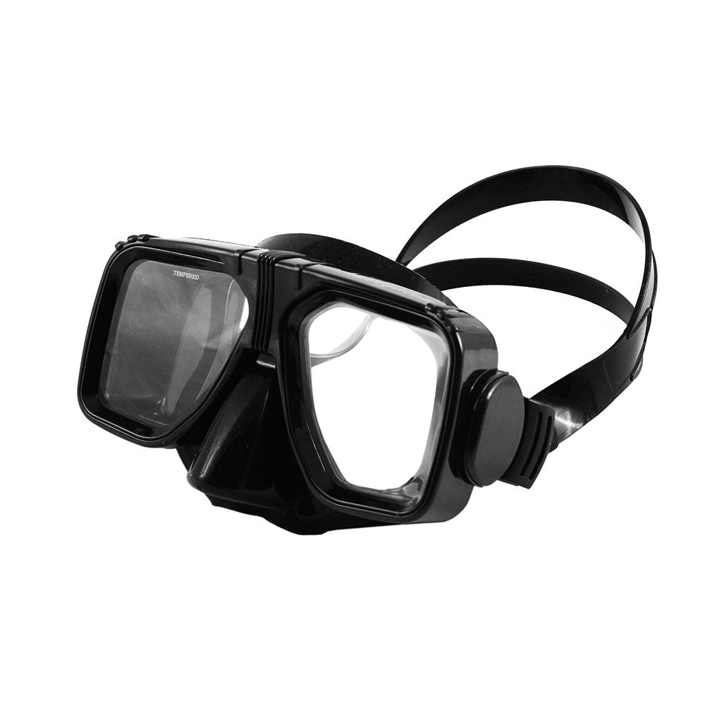 Scuba Max MK-P21 Navigator Purge Scuba Dive Mask Metallic Blue with Clear Skirt