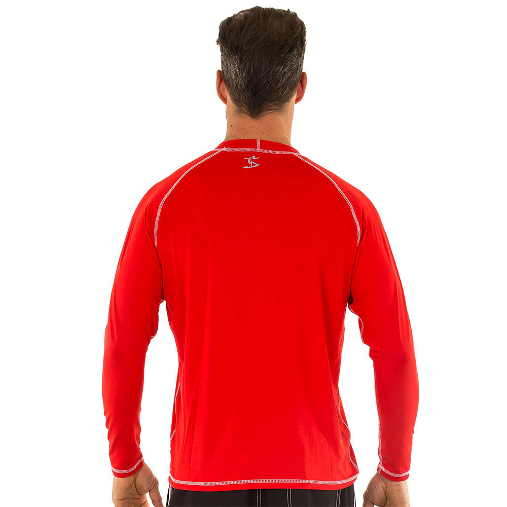 Uzzi Long Sleeve Unisex Rashguard Red